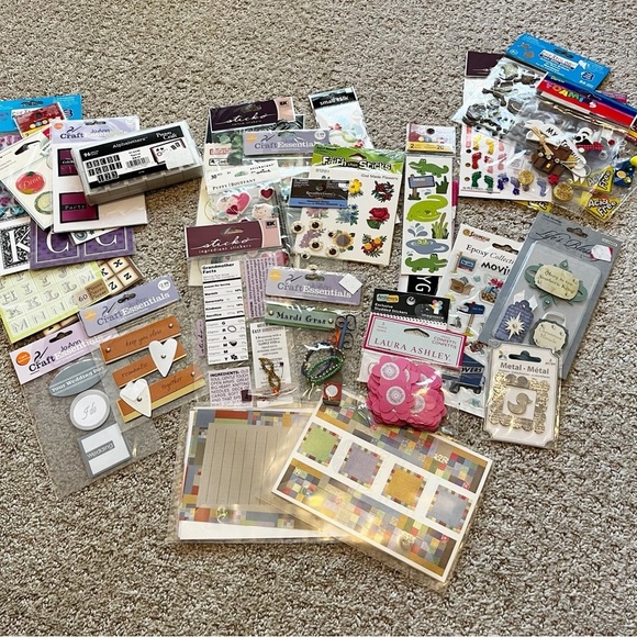 1 LB Stickers 3D Kids Holiday Wedding Outdoor Sayings Flowers Alphabet LOT - Picture 1 of 7